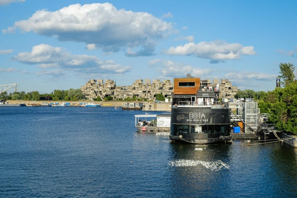Bota Bota spa boat in Montreal Old Port