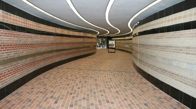 Montreal metro station entrance providing access to the RÉSO